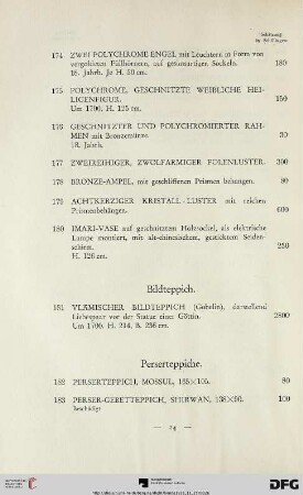 Perserteppiche (Nr. 182-202)