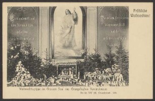 Ansichtskarte Weihnachtskrippe im Evangelischen Vereinshaus, Oranienstraße