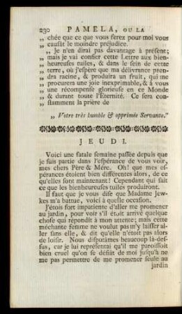 Jeudi.