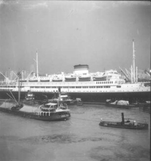 Reisefotos Argentinien. Passagierschiff im Hafen von Buenos Aires