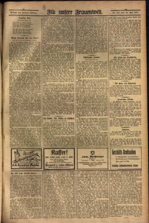 Zweite Ausgabe vom Freitag, den 24. Juni 1927.