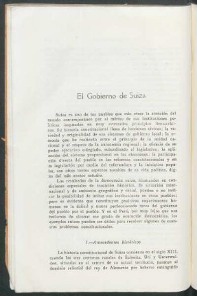 El Gobierno de Suiza