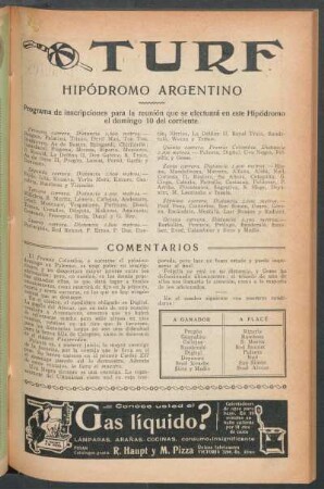 Turf - Hipódromo argentino