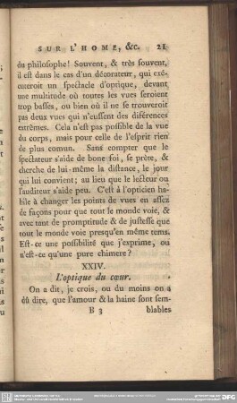 XXIV. L´opique du coeur