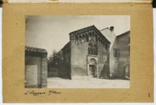 S. Lazzaro, Pavia: Ansicht von Westen (aus: Skizzen- und Fotoalbum 4)