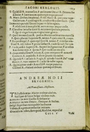 Andreæ Hoii Brugensis.