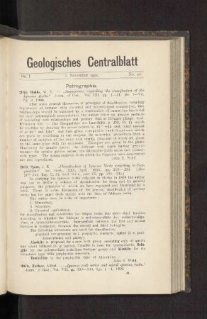 1. November 1901. No. 21.