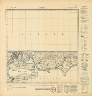 1542 (alte Nr.: 311) Zingst, Meßtischblatt (4cm - Karte)
