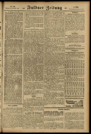 Zweite Ausgabe vom Mittwoch, den 08. November 1916.