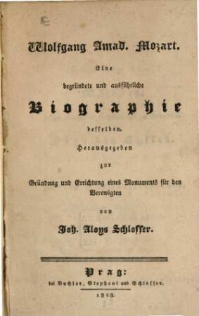 Wolfgang Amadeus Mozarts Biographie