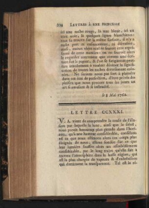 Lettre CCXXXI-CCXXXIV