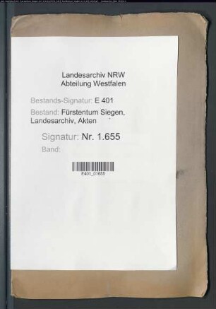 Streitigkeiten und Suppliken von Eingesessenen der Gemeinde Rinsdorf