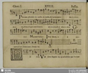 XVIII. II. Lamentatio: Daleth viae Sion lugent