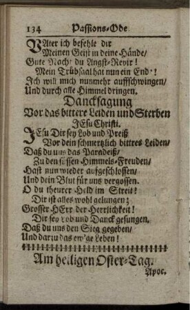 Am heiligen Oster-Tag