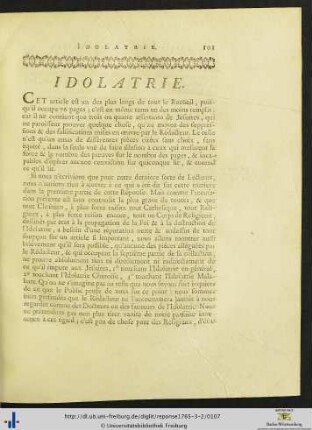 Idolatrie