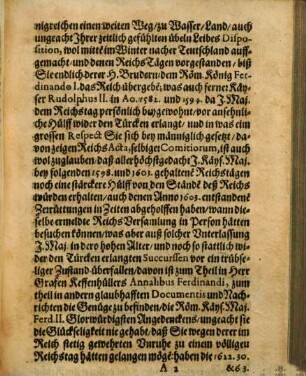 Admonition So der Röm. Käys. Majest. unvermerckter Weise auff dero Schreib-Tisch solle gelegt worden seyn : Die Persönliche Käys. Beziehung deß Reichs Tags betreffend