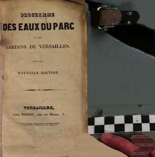 Programme des eaux du parc et des jardins de Versailles