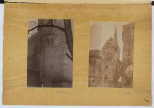 St. Kastor, Koblenz. Stiftskirche, St. Goar: Ansichten (aus: Skizzen- und Fotoalbum 8)