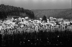 Friedenweiler: Blick vom Jägerhäusle; im Schnee auf Friedenweiler