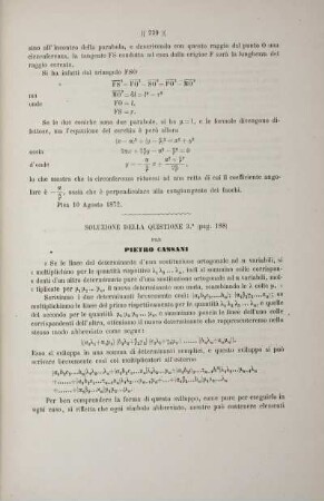 Soluzione della quistione 3 (p. 188).