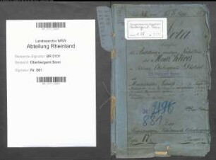 Kliver, Moritz 06.02.1822 - 03.05.1893; Markscheider; ausgeschieden 1892; Bergrat; Personalakte