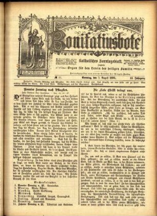 Ausgabe vom Samstag, den 03. August 1895.