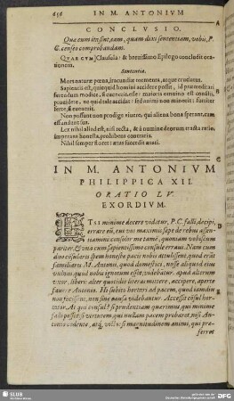In M. Antonium Philippica XII. Oratio LV.