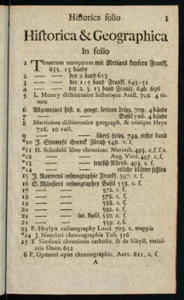 1-108, Historica & Geographica