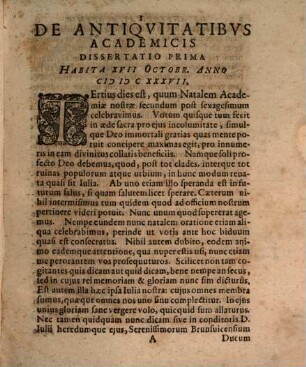 Hermanni Conringii De Antiquitatibus Academicis Dissertationes Sex : Habitae In Academia Iulia