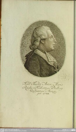 Karl Theodor Anton Maria Reichs-Freiherr von Dalberg Coadjutor von Mainz geb. 1744