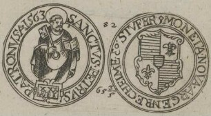 Bildnis von Papst Petrus Simon Apostolus