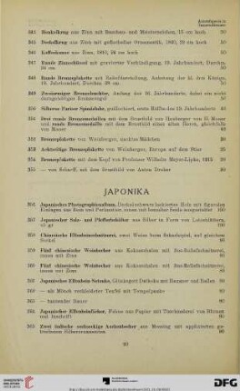Japonika (Nr. 356-368)