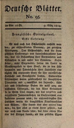 Deutsche Blätter. 3, 3. 1814