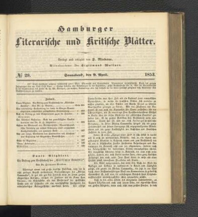 No. 29. 9. April 1853