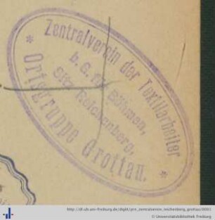 Stempel (Aus: UB Freiburg, BS 12/447).