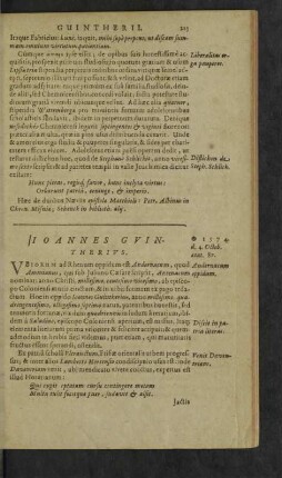 Ioannes Guintherius.
