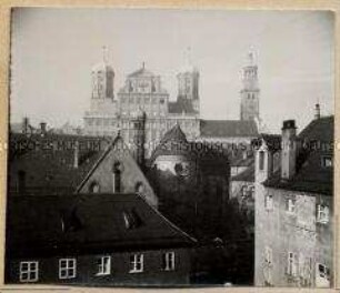 Augsburg, Blick auf das Kloster St. Maria Stern, Rathaus und Perlachturm