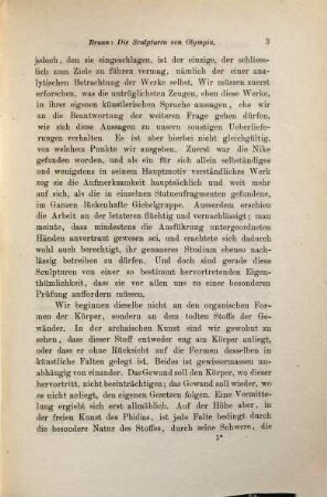 Die Sculpturen von Olympia : von H. Brunn, 1