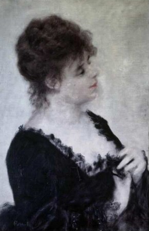 Bildnis einer jungen Frau - Jeune femme au corsage noir