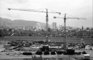 Freiburg: Ausblick Richtung Weingarten, Hintergrund Schauinsland