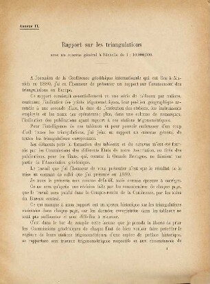 Rapport sur les Triangulations