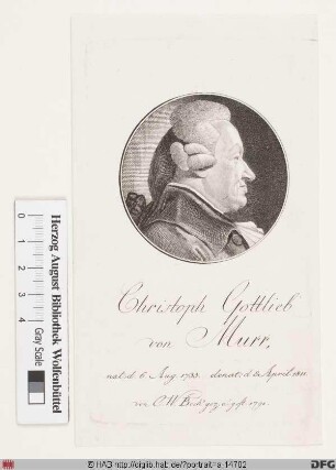 Bildnis Christoph Gottlieb von Murr