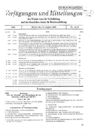 14/15: Heft 14/15
