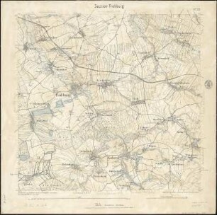 Äquidistantenkarte 59 : Section Frohburg, 1895 : Section Frohburg. - 1:25000. - Leipzig: Giesecke & Devrient, 1895. - 1 Kt.