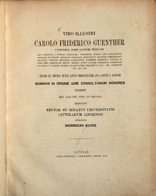 De XII tabularum libello einsque origine : Gratulationsschrift der Univ. Leipzig