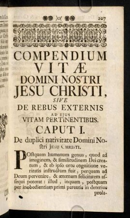 207-213, Caput I