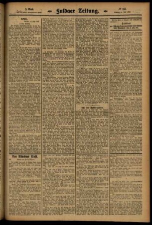 Zweite Ausgabe vom Samstag, den 14. Juni 1913.