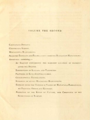 Volume the Second