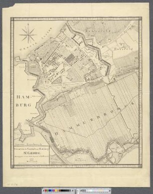 Grundriss der Vorstadt von Hamburg St. Georg