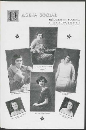 Páginas socíal - Señoritas de la Sociedad Tresarroyense